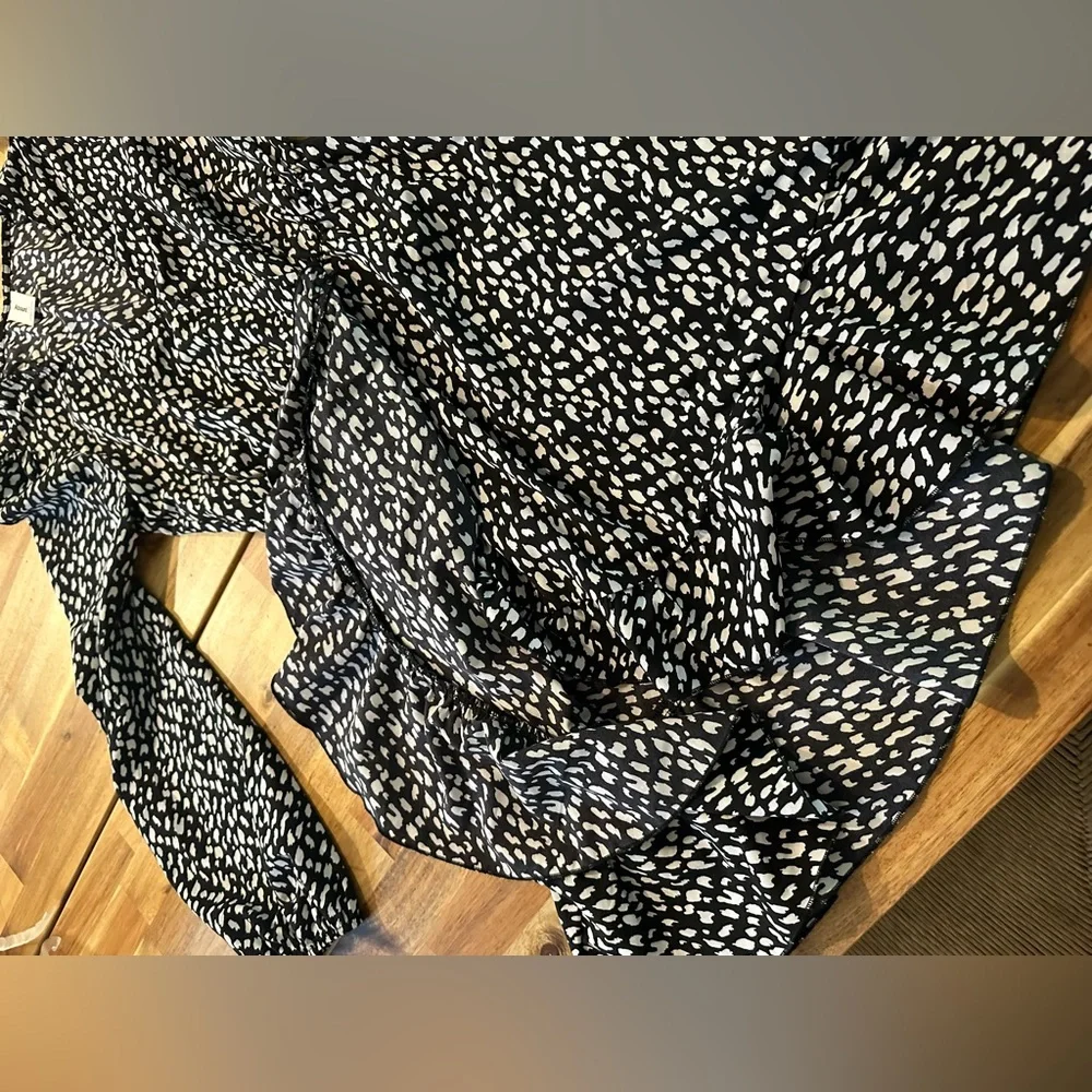 Abound Black & Cream Print Dress | Size XXS| NWT - Picture 8 of 8